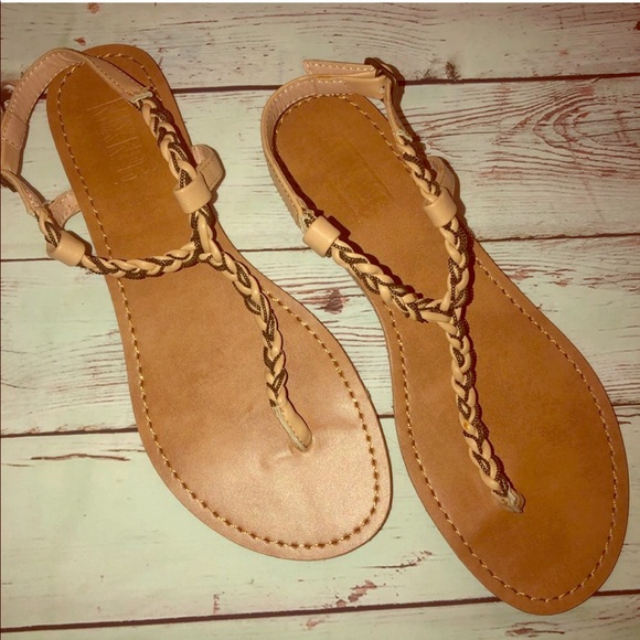 FLAT BEADED THONG SANDALS FLIP FOPS
